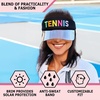 image:imageFunky Junque Womens Sun Visor Tennis Pickleball Golf Hat  Athletic visor with holographic UV brim for tennis pickleball golf amp outdoor sportsTennis BlackMulti
