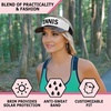image:imageFunky Junque Womens Sun Visor Tennis Pickleball Golf Hat  Athletic visor with holographic UV brim for tennis pickleball golf amp outdoor sportsTennis WhiteBlack