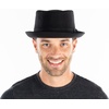 image:imageFunky Junque Wool Blend Porkpie Fedora Classic Trilby Dress Hat2 Pack Charcoal  Black