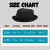 image:imageFunky Junque Wool Blend Porkpie Fedora Classic Trilby Dress HatBlack