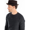 image:imageFunky Junque Wool Blend Porkpie Fedora Classic Trilby Dress HatBrown