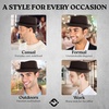 image:imageFunky Junque Wool Blend Porkpie Fedora Classic Trilby Dress HatBrown