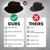image:imageFunky Junque Wool Blend Porkpie Fedora Classic Trilby Dress HatBrown
