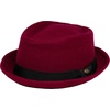 image:imageFunky Junque Wool Blend Porkpie Fedora Classic Trilby Dress HatBurgundy