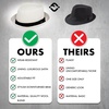 image:imageFunky Junque Wool Blend Porkpie Fedora Classic Trilby Dress HatCream Herringbone