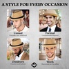image:imageFunky Junque Wool Blend Porkpie Fedora Classic Trilby Dress HatTan