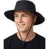 image:imageFunky Junque Packable Wide Brim Sun Hat UPF 50 Hiking CapBlack