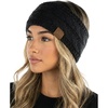 image:imageFunky Junque Winter Headbands for Women  Warm Head Wraps Earmuff Style Ear Warmers Cozy Headwrap for Running Womens Outdoors Gear amp Accessories  Black