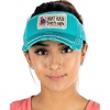 image:imageFunky Junque Womens Sun Visor Adjustable Moisture Wicking Golf Cap  Breathable polyester sun visor with moisturewicking sweatband for golf tennis running pickleball amp beach daysBoat Hair Dont Care  Turquoise