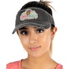 image:imageFunky Junque Womens Sun Visor Adjustable Moisture Wicking Golf Cap  Breathable polyester sun visor with moisturewicking sweatband for golf tennis running pickleball amp beach daysLifes a Beach  Black