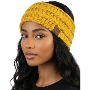 image:imageFunky Junque Lined Headwrap  Blue Mix 15Mustard