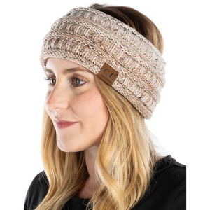 image:imageFunky Junque Lined Headwrap  Blue Mix 15Oatmeal Confetti