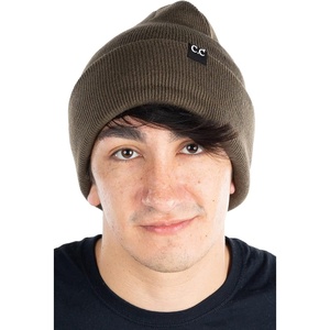 image:imageFunky Junque Unisex Toboggan Beanie Womens Cuffed Winter Watch HatNew Olive