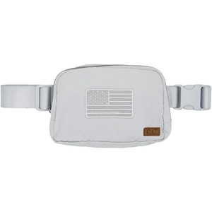 image:imageFunky Junque Versatile Black Fanny Pack Belt Bag for Women and Girls Adjustable Crossbody Waist Bag with Multiple Pockets  Aztec  Black  Adjustable belt bag with crossbody strap for travel errands everyday wear festivals amp handsfree carryFlag Embroidery  Light Grey