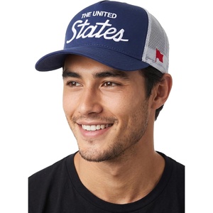 image:imageFunky Junque Vintage Trucker Hat Embroidered American Flag CapThe United States  Navy