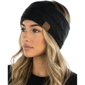 image:imageFunky Junque Winter Headbands for Women  Warm Head Wraps Earmuff Style Ear Warmers Cozy Headwrap for Running Womens Outdoors Gear amp Accessories  Black