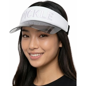 image:imageFunky Junque Womens Sun Visor Tennis Pickleball Golf Hat  Athletic visor with holographic UV brim for tennis pickleball golf amp outdoor sportsPickle WhiteWhite