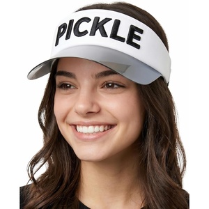 image:imageFunky Junque Womens Sun Visor Tennis Pickleball Golf Hat  Athletic visor with holographic UV brim for tennis pickleball golf amp outdoor sportsPickle WhiteBlack