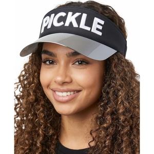 image:imageFunky Junque Womens Sun Visor Tennis Pickleball Golf Hat  Athletic visor with holographic UV brim for tennis pickleball golf amp outdoor sportsPickle BlackWhite