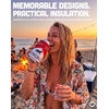 image:imageAdult Can Cooler Sleeve 12 oz Insulated Beer  Fish Around And Find TroutLong Live Cowgirls  RedWhite