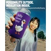 image:imageAdult Can Cooler Sleeve 12 oz Insulated Beer  Fish Around And Find TroutSilly Goose Juice  Purple