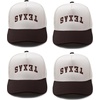 image:imageFunky Junque Adult Infant Todder amp Kid Vintage TwoTone Embroidered Trucker Hat 4 Pack Bundle  Texas Upside Down  BrownBeige