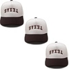 image:imageFunky Junque Adult Toddler amp Kid Vintage TwoTone Embroidered Trucker Hat 3 Pack Bundle  Texas Upside Down  BrownBeige