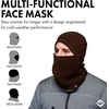 image:imageFunky Junque Balaclava Ski Mask  Windproof Fleece Winter Face Cover for Men amp Women Perfect for Skiing Snowboarding RunningBrown