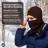 image:imageFunky Junque Balaclava Ski Mask  Windproof Fleece Winter Face Cover for Men amp Women Perfect for Skiing Snowboarding RunningBrown