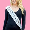 image:imageFunky Junque Birthday Sash for Women  Glitter Birthday Girl Queen Bachelorette Bride to Be 21st 30th 50thBirthday Girl Silver