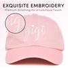 image:imageFunky Junque Cotton Grandma Baseball Cap Embroidered Gigi Mimi HatGigi  Pink