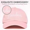 image:imageFunky Junque Cotton Grandma Baseball Cap Embroidered Gigi Mimi HatGrandma  Pink