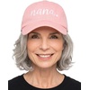 image:imageFunky Junque Cotton Grandma Baseball Cap Embroidered Gigi Mimi HatNana  Pink