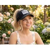 image:imageFunky Junque Criss Cross Ponytail Baseball Cap Womens Trucker Mesh HatBe Yourself But a Little Bit Better  Black