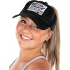 image:imageFunky Junque Criss Cross Ponytail Baseball Cap Womens Trucker Mesh HatBe Yourself But a Little Bit Better  Black