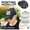 image:imageFunky Junque Criss Cross Ponytail Baseball Cap Womens Trucker Mesh HatBe Yourself But a Little Bit Better  Black