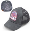 image:imageFunky Junque Criss Cross Ponytail Baseball Cap Womens Trucker Mesh HatBeach Please  Grey