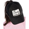image:imageFunky Junque Criss Cross Ponytail Baseball Cap Womens Trucker Mesh HatChaos Coordinator  Black