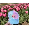 image:imageFunky Junque Criss Cross Ponytail Baseball Cap Womens Trucker Mesh HatSmiley Face  Cotton Candy Tie DyePink