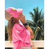 image:imageFunky Junque Criss Cross Ponytail Baseball Cap Womens Trucker Mesh HatSmiley Face  PinkYellow