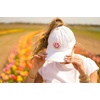 image:imageFunky Junque Criss Cross Ponytail Baseball Cap Womens Trucker Mesh HatSmiley Face  WhitePink