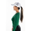 image:imageFunky Junque Criss Cross Ponytail Baseball Cap Womens Trucker Mesh HatSmiley Face  WhitePink