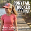 image:imageFunky Junque Criss Cross Ponytail Baseball Cap Womens Trucker Mesh HatSunshine  Lake Time  Coral