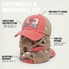 image:imageFunky Junque Criss Cross Ponytail Baseball Cap Womens Trucker Mesh HatSunshine  Lake Time  Coral