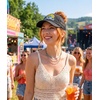 image:imageFunky Junque Criss Cross Ponytail Baseball Cap Womens Trucker Mesh HatTake Me to the Mountains  Black