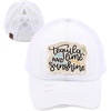 image:imageFunky Junque Criss Cross Ponytail Baseball Cap Womens Trucker Mesh HatTequila  Lime  and Sunshine  White