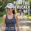 image:imageFunky Junque Criss Cross Ponytail Baseball Cap Womens Trucker Mesh HatTequila  Lime  and Sunshine  White