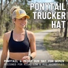image:imageFunky Junque Criss Cross Ponytail Baseball Cap Womens Trucker Mesh HatTequila  Lime  and Sunshine  Yellow