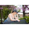 image:imageFunky Junque Criss Cross Ponytail Cap Messy Bun Distressed Baseball Hat2 Pack  Basketweave Grey  Pink
