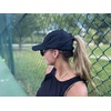 image:imageFunky Junque Criss Cross Ponytail Cap Messy Bun Distressed Baseball Hat2 Pack  Laser Cut Black  White